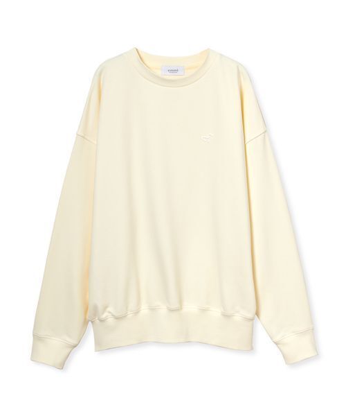 emmi(エミ)の「【W&T】オーバースウェットプルオーバー【セットアップ対応】(Tシャツ/カットソー・レディース・ブラウン/イエロー/グレー・F)」の3枚目の写真