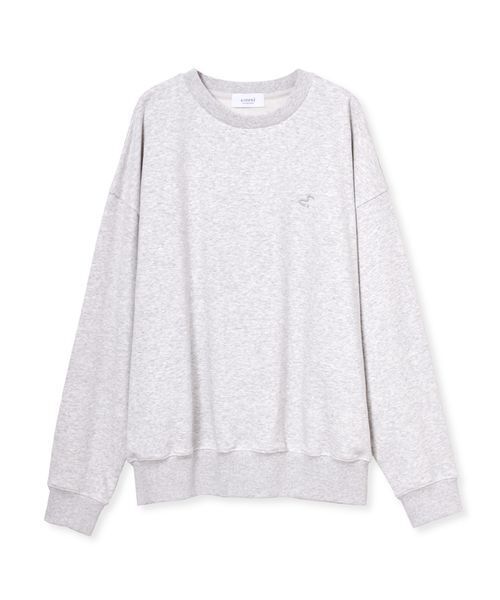 emmi(エミ)の「【W&T】オーバースウェットプルオーバー【セットアップ対応】(Tシャツ/カットソー・レディース・ブラウン/イエロー/グレー・F)」の4枚目の写真