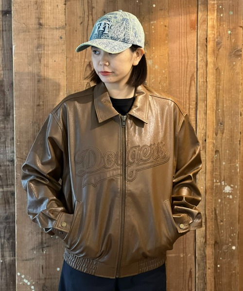 NEW ERA(ニューエラ)の「【NEW ERA】SYNTHETIC LEATHER JK LOSDOD BRN(その他アウター・メンズ・ブラウン・X-LARGE/LARGE/MEDIUM)」の2枚目の写真