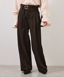 VIS | リングベルトタックワイドパンツ(その他パンツ)