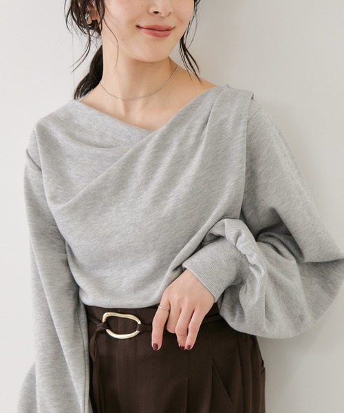 VIS(ビス)の「リングベルトタックワイドパンツ(その他パンツ・レディース・チャコールグレー/ベージュ系その他/ダークブラウン・M/L/S/SS)」の12枚目の写真