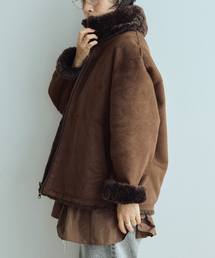 IENA LA BOUCLE | IENA LA BOUCLE リバーシブルフェイクファースエードブルゾン(その他アウター)
