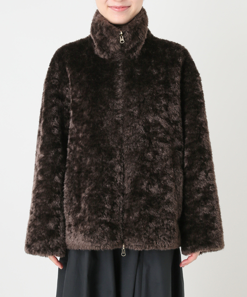 IENA LA BOUCLE(イエナラブークル)の「IENA LA BOUCLE リバーシブルフェイクファースエードブルゾン(その他アウター・レディース・ブラウン・FREE)」の6枚目の写真
