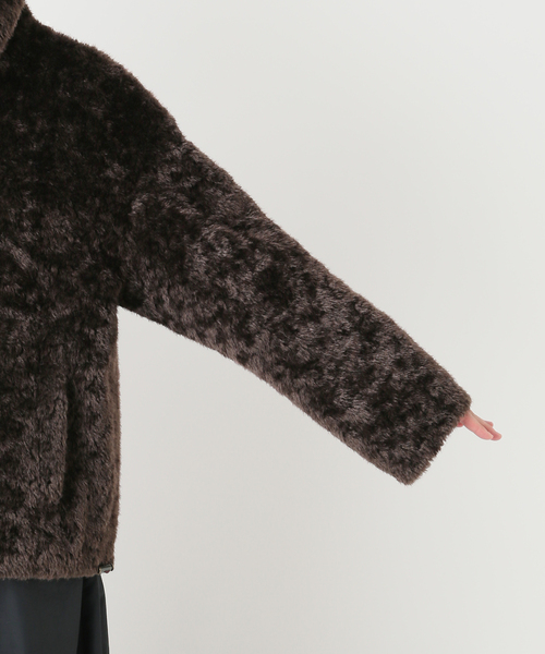 IENA LA BOUCLE(イエナラブークル)の「IENA LA BOUCLE リバーシブルフェイクファースエードブルゾン(その他アウター・レディース・ブラウン・FREE)」の10枚目の写真