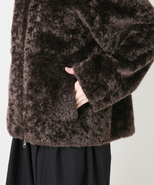 IENA LA BOUCLE(イエナラブークル)の「IENA LA BOUCLE リバーシブルフェイクファースエードブルゾン(その他アウター・レディース・ブラウン・FREE)」の11枚目の写真