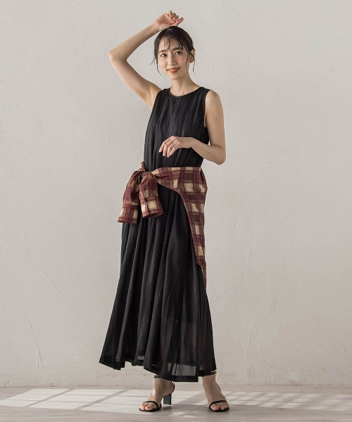 Droite lautreamont(ドロワットロートレアモン)の「Hand MadeブラストデニムZIPワンピース(ワンピース・レディース・ブルー/ブラック・M)」の5枚目の写真