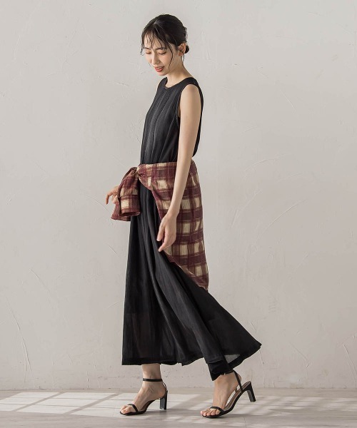 Droite lautreamont(ドロワットロートレアモン)の「Hand MadeブラストデニムZIPワンピース(ワンピース・レディース・ブルー/ブラック・M)」の8枚目の写真