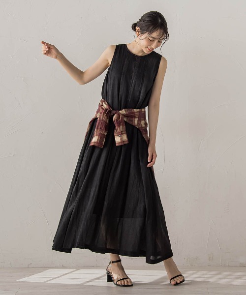 Droite lautreamont(ドロワットロートレアモン)の「Hand MadeブラストデニムZIPワンピース(ワンピース・レディース・ブルー/ブラック・M)」の6枚目の写真