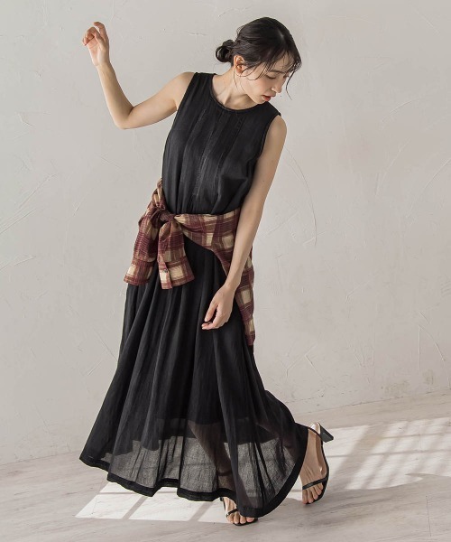 Droite lautreamont(ドロワットロートレアモン)の「Hand MadeブラストデニムZIPワンピース(ワンピース・レディース・ブルー/ブラック・M)」の10枚目の写真