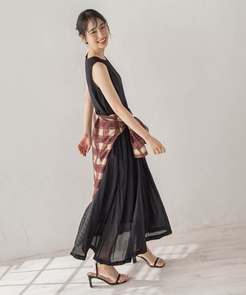 Droite lautreamont(ドロワットロートレアモン)の「Hand MadeブラストデニムZIPワンピース(ワンピース・レディース・ブルー/ブラック・M)」の12枚目の写真