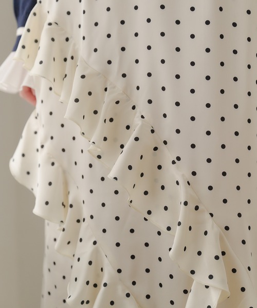 fupel(フぺル)の「dot long skirt / ドットロングスカート(スカート・レディース・アイボリー/ブラック・FREE)」の20枚目の写真