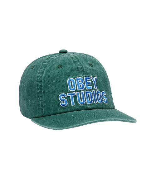 OBEY（オベイ）の「OBEY PIGMENT STUDIOS 6P SB / オベイ（キャップ・レディース・ダークグリーン/ライトブルー/ブラック・O/S）」の2枚目の写真