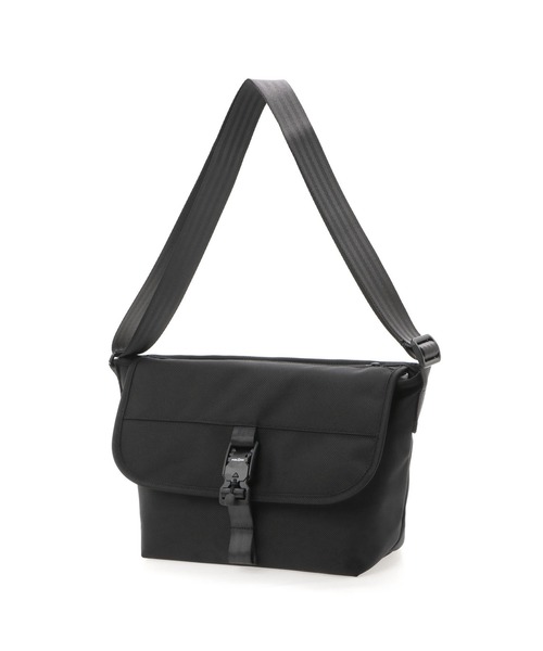 Manhattan Portage BLACK LABEL(マンハッタンポーテージ ブラックレーベル)の「HIGH LINE MESSENGER BAG(XS) FZP FIDLOCK V-BUCKLE CORDURA BALLISTIC FABRIC(メッセンジャーバッグ・メンズ・ブラック・X-SMALL)」の7枚目の写真