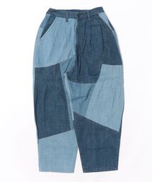 mililopiulu/ミリロピュール WEAVE PATCH DENIM PANTS M