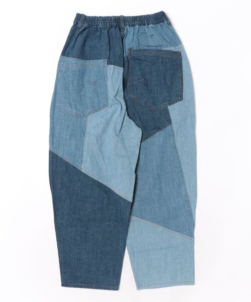 mililopiulu(ミリロピュール)の「mililopiulu/ミリロピュール WEAVE PATCH DENIM PANTS M(デニムパンツ・レディース・ブルー・MEDIUM)」の2枚目の写真