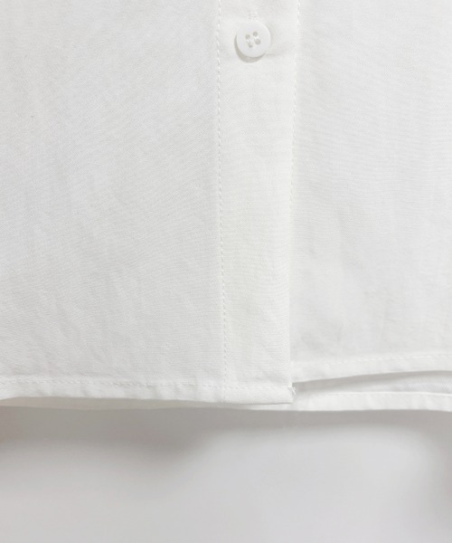 ONEP STAR(ワンピスター)の「ベーシック長袖シャツブラウス(シャツ/ブラウス・レディース・ホワイト・MEDIUM/X-LARGE/LARGE)」の5枚目の写真