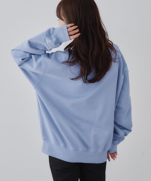 DISCOAT(ディスコート)の「ワンポイント刺繍カラースウェット《ユニセックス》(Tシャツ/カットソー・レディース・イエロー/パープル/ブラウン・MEDIUM/LARGE)」の21枚目の写真
