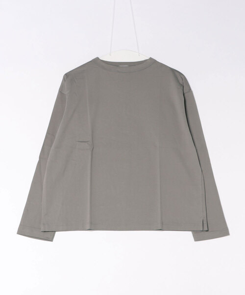 handvaerk（ハンドバーク）の「handvaerk | 60/2 ボトルネック 長袖Tシャツ WOMEN（Tシャツ/カットソー・レディース・ブラウン系その他/ダークグレー/グレー系その他/ホワイト/ブラック・S）」の4枚目の写真