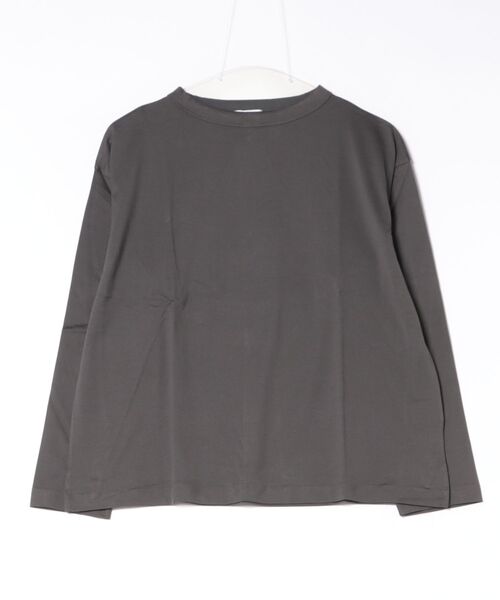 handvaerk（ハンドバーク）の「handvaerk | 60/2 ボトルネック 長袖Tシャツ WOMEN（Tシャツ/カットソー・レディース・ブラウン系その他/ダークグレー/グレー系その他/ホワイト/ブラック・S）」の3枚目の写真