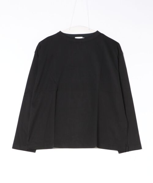 handvaerk（ハンドバーク）の「handvaerk | 60/2 ボトルネック 長袖Tシャツ WOMEN（Tシャツ/カットソー・レディース・ブラウン系その他/ダークグレー/グレー系その他/ホワイト/ブラック・S）」の2枚目の写真