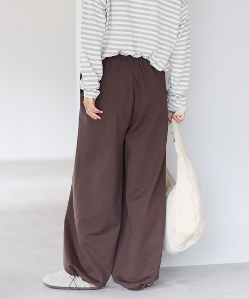 gossara(ゴサラ)の「【gossara ゆるっと穿ける】裾ドロストニットパンツ(その他パンツ・レディース・ブラック/グレー/ブラウン・FREE)」の16枚目の写真