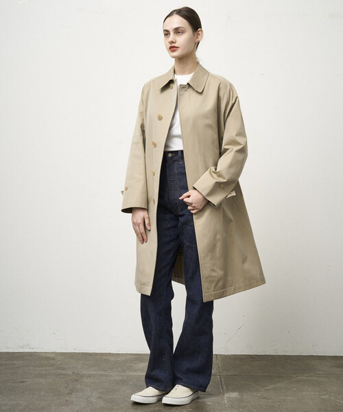ANATOMICA（アナトミカ）の「ANATOMICA | SINGLE RAGLAN 1 WOMEN（ステンカラーコート・レディース・ベージュ・40/38）」の6枚目の写真