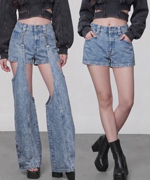 DURAS（デュラス）の「2WAYセパレートデニムパンツ（デニムパンツ）」