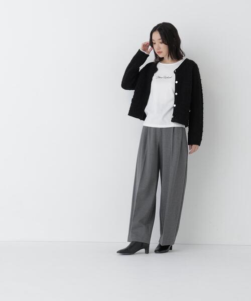 NATURAL BEAUTY BASIC(ナチュラルビューティーベーシック)の「ツイーディーカーディガン(カーディガン/ボレロ・レディース・ブラウン/ブラック/ベージュ系その他・FREE)」の6枚目の写真