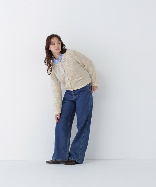 NATURAL BEAUTY BASIC(ナチュラルビューティーベーシック)の「ツイーディーカーディガン(カーディガン/ボレロ・レディース・ブラウン/ブラック/ベージュ系その他・FREE)」の14枚目の写真