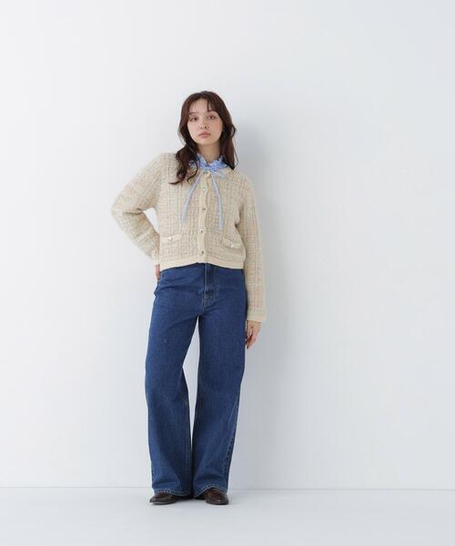NATURAL BEAUTY BASIC(ナチュラルビューティーベーシック)の「ツイーディーカーディガン(カーディガン/ボレロ・レディース・ブラウン/ブラック/ベージュ系その他・FREE)」の18枚目の写真