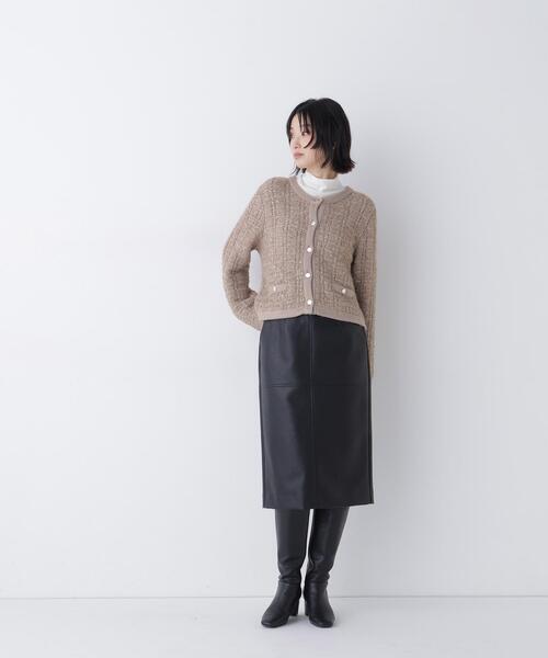 NATURAL BEAUTY BASIC(ナチュラルビューティーベーシック)の「ツイーディーカーディガン(カーディガン/ボレロ・レディース・ブラウン/ブラック/ベージュ系その他・FREE)」の20枚目の写真