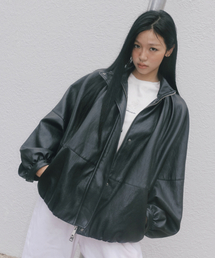9248 レザーブルゾン (BLACK)