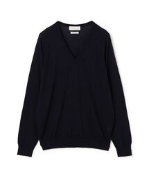 TOMORROWLAND tricot スーパーファインメリノウール Vネックニット S-WOOL