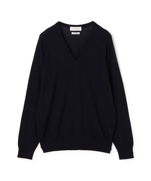 TOMORROWLAND (トゥモローランド)の「TOMORROWLAND tricot スーパーファインメリノウール Vネックニット S-WOOL(ニット/セーター・メンズ・チャコールグレー/ブラック/ボルドー/ネイビー・S/M/L)」の4枚目の写真