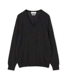 TOMORROWLAND tricot スーパーファインメリノウール Vネックニット S-WOOL