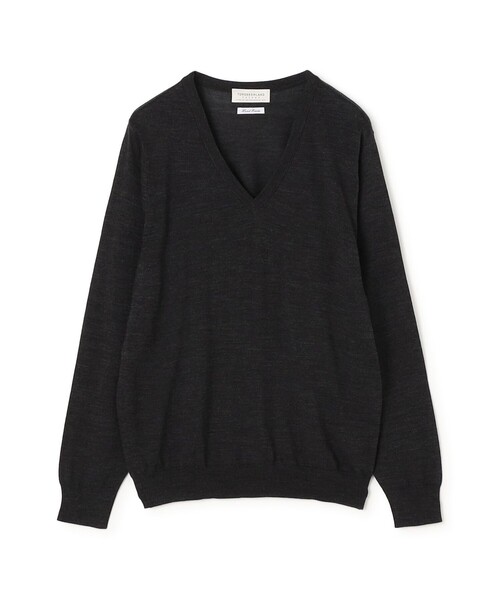 TOMORROWLAND (トゥモローランド)の「TOMORROWLAND tricot スーパーファインメリノウール Vネックニット S-WOOL(ニット/セーター・メンズ・チャコールグレー/ブラック/ボルドー/ネイビー・S/M/L)」の3枚目の写真