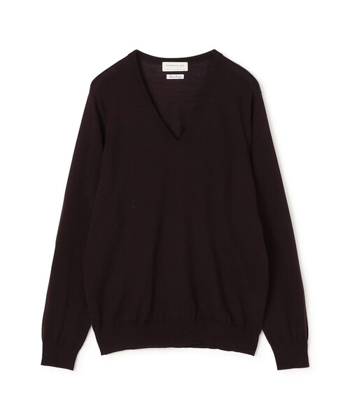 TOMORROWLAND (トゥモローランド)の「TOMORROWLAND tricot スーパーファインメリノウール Vネックニット S-WOOL(ニット/セーター・メンズ・チャコールグレー/ブラック/ボルドー/ネイビー・S/M/L)」の1枚目の写真