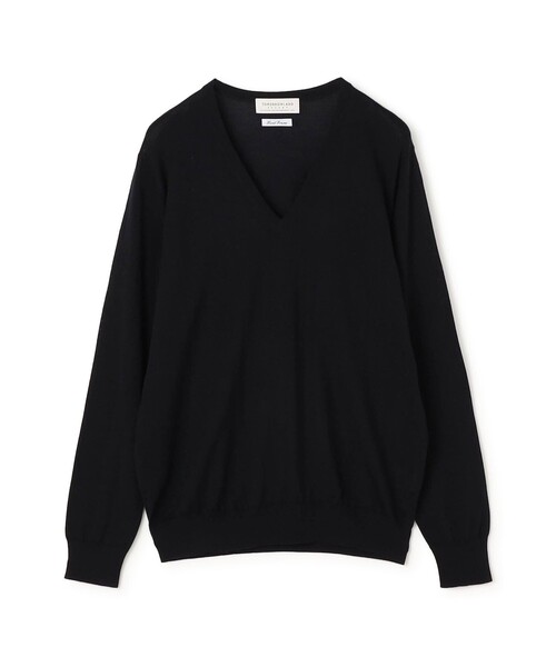 TOMORROWLAND (トゥモローランド)の「TOMORROWLAND tricot スーパーファインメリノウール Vネックニット S-WOOL(ニット/セーター・メンズ・チャコールグレー/ブラック/ボルドー/ネイビー・S/M/L)」の2枚目の写真