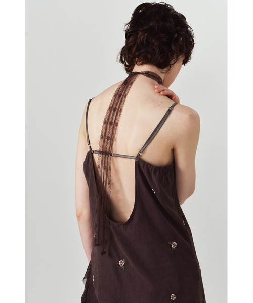 Knuth Marf(クヌースマーフ)の「lace cami dress(ワンピース・レディース・ブラウン/ブラック・FREE)」の15枚目の写真