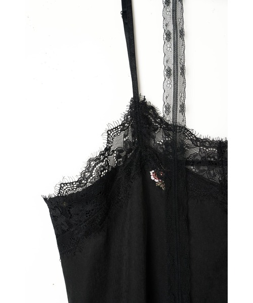 Knuth Marf(クヌースマーフ)の「lace cami dress(ワンピース・レディース・ブラウン/ブラック・FREE)」の20枚目の写真