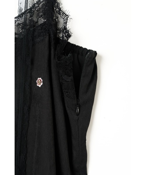 Knuth Marf(クヌースマーフ)の「lace cami dress(ワンピース・レディース・ブラウン/ブラック・FREE)」の22枚目の写真