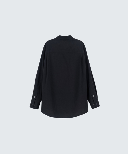 OEUVA(ウーヴァ)の「エッセンシャルシャツ(ブラック)(シャツ/ブラウス・レディース・ブラック・1)」の2枚目の写真