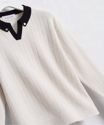 CULLNI（クルニ）の「【CULLNI】別注　Wide Rib SkipperCollar Knit Pullover（ニット/セーター）」