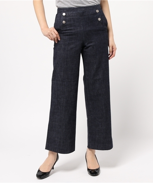 LIMITLESS LUXURY（リミットレスラグジュアリー）の「HOLIDAY ワイドパンツ◆（その他パンツ・レディース・ホワイト/ブルー系その他・36/38）」の12枚目の写真