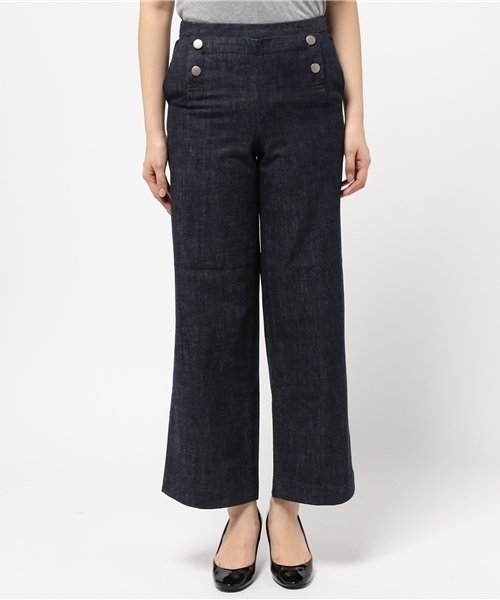 LIMITLESS LUXURY（リミットレスラグジュアリー）の「HOLIDAY ワイドパンツ◆（その他パンツ・レディース・ホワイト/ブルー系その他・36/38）」の8枚目の写真