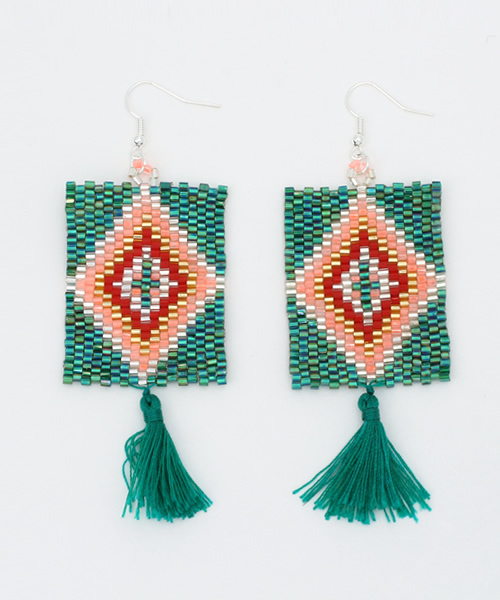 ROSE BUD（ローズバッド）の「(TTT JEWELRY)E.QQ EARRING（ピアス（両耳用）・レディース・ブルー/グリーン・ONE SIZE）」の2枚目の写真