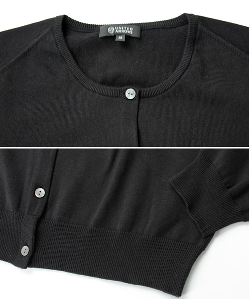 UNITED ARROWS（ユナイテッドアローズ）の「○UAS CO C/N CGN◇（カーディガン/ボレロ・レディース・ホワイト/ブラック/ピンク/ケリー/イエロー/ロイヤルブルー・38/40）」の11枚目の写真