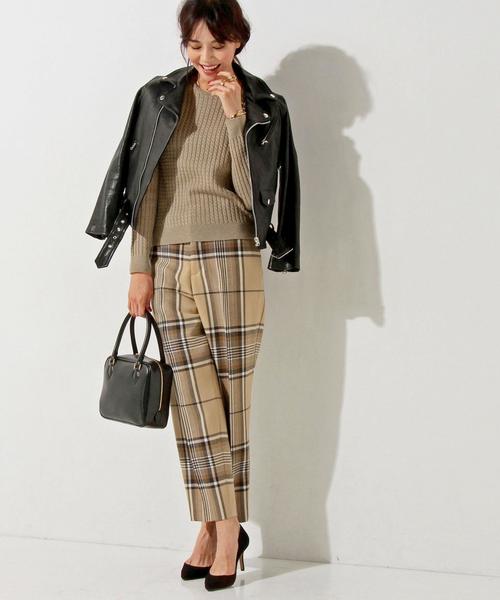 UNITED ARROWS(ユナイテッドアローズ)の「○UWBT MINI CABLE ニット(ニット/セーター・レディース・オフホワイト/ベージュ/ダークグリーン/ネイビー・FREE)」の20枚目の写真