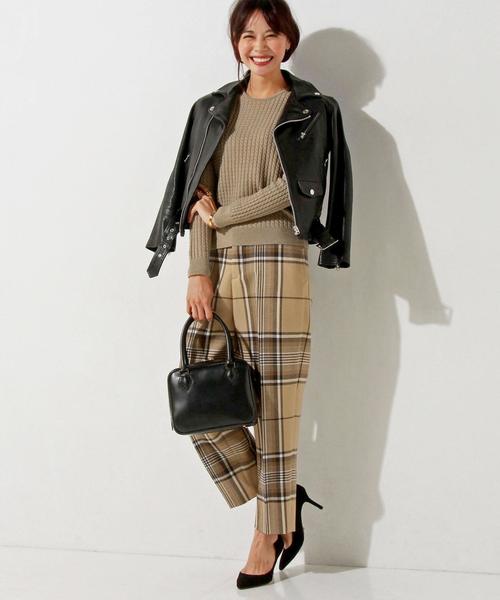 UNITED ARROWS(ユナイテッドアローズ)の「○UWBT MINI CABLE ニット(ニット/セーター・レディース・オフホワイト/ベージュ/ダークグリーン/ネイビー・FREE)」の14枚目の写真