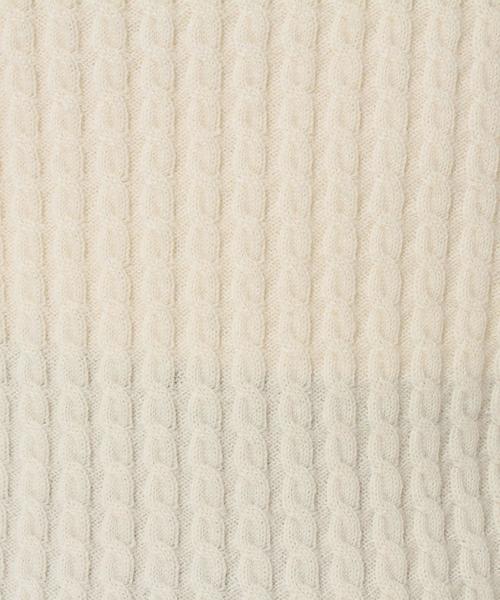 UNITED ARROWS(ユナイテッドアローズ)の「○UWBT MINI CABLE ニット(ニット/セーター・レディース・オフホワイト/ベージュ/ダークグリーン/ネイビー・FREE)」の16枚目の写真